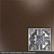 Pattern 113 Penned Craftsman tin ceiling tile — Penny Vein finish
