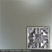 Pattern 113 Penned Craftsman tin ceiling tile — Silver finish