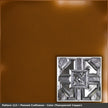 Pattern 113 Penned Craftsman tin ceiling tile — Transparent Copper finish