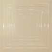 Pattern 115 Framed Gallery tin ceiling tile — Almond finish