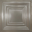 Pattern 115 Framed Gallery tin ceiling tile — Aluminum finish