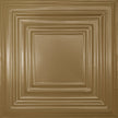 Pattern 115 Framed Gallery tin ceiling tile — Antique Brass finish