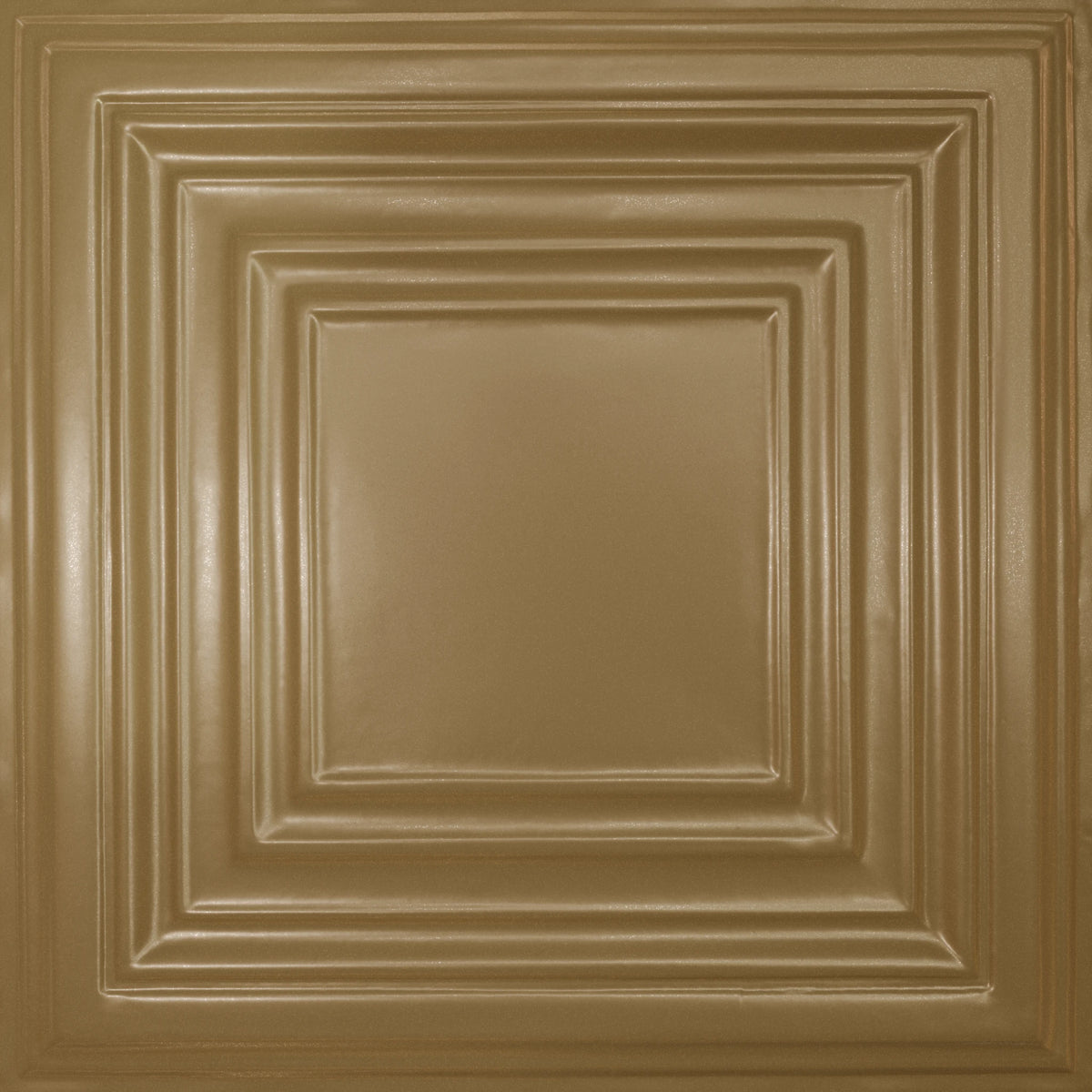 Pattern 115 Framed Gallery tin ceiling tile — Antique Brass finish