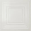 Pattern 115 Framed Gallery tin ceiling tile — Antique White finish
