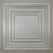 Pattern 115 Framed Gallery tin ceiling tile — Arctic Shimmer finish