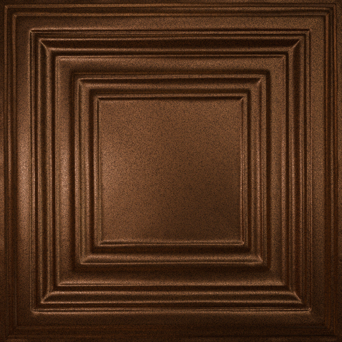 Pattern 115 Framed Gallery tin ceiling tile — Copper Vein finish