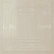 Pattern 115 Framed Gallery tin ceiling tile — Cream finish