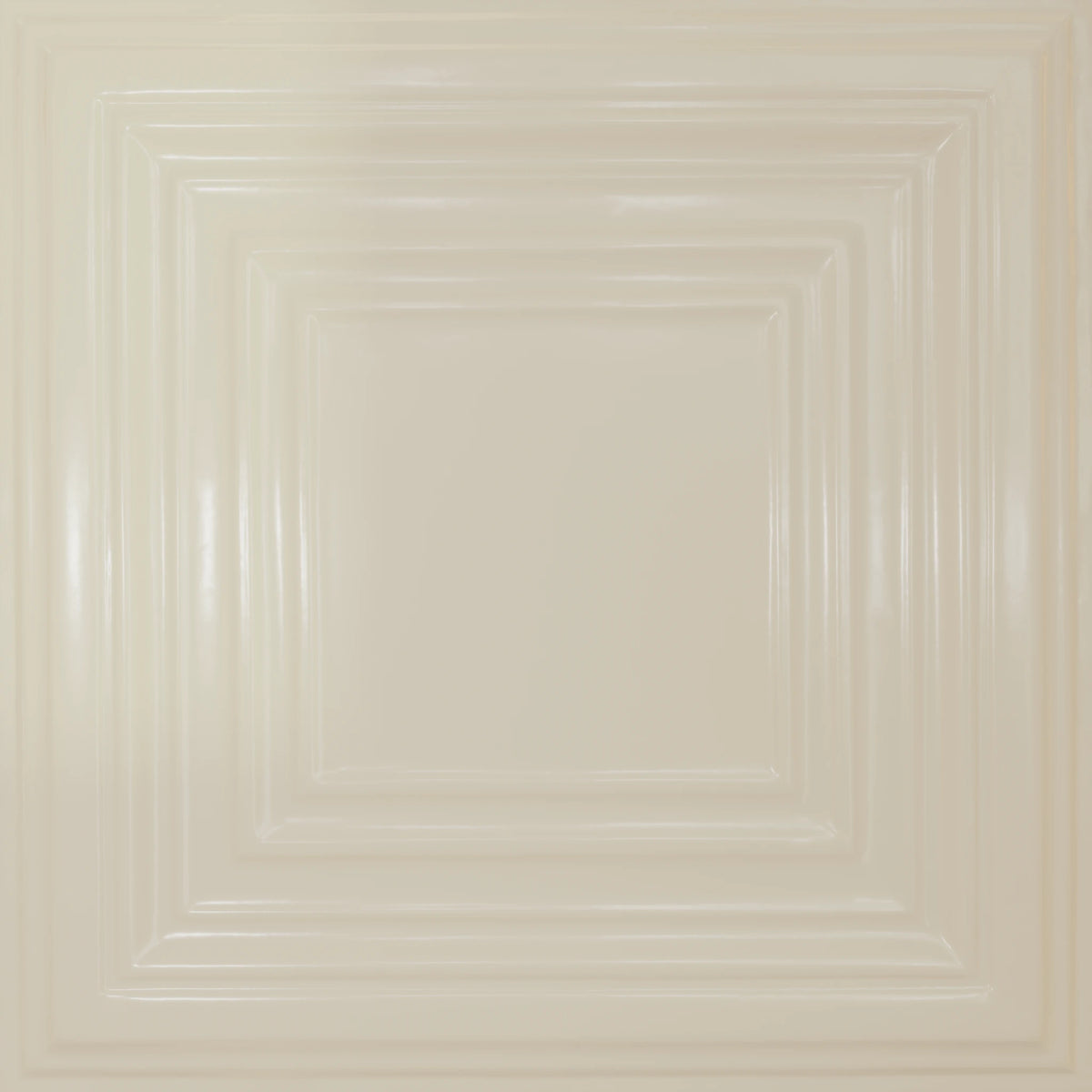 Pattern 115 Framed Gallery tin ceiling tile — Crisp Linen finish