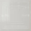 Pattern 115 Framed Gallery tin ceiling tile — Gloss White finish