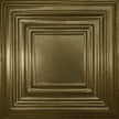 Pattern 115 Framed Gallery tin ceiling tile — Gold Vein finish
