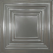 Pattern 115 Framed Gallery tin ceiling tile — Gun Metal Grey finish