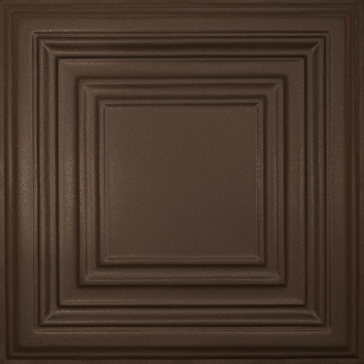 Pattern 115 Framed Gallery tin ceiling tile — Oil-Rubbed Bronze finish