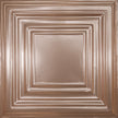 Pattern 115 Framed Gallery tin ceiling tile — Penny Pearl finish