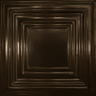 Pattern 115 Framed Gallery tin ceiling tile — Umber Bronze finish