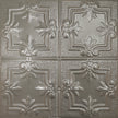 Pattern 116 Traditional Period tin ceiling tile — Aluminum finish
