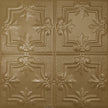 Pattern 116 Traditional Period tin ceiling tile — Antique Brass finish
