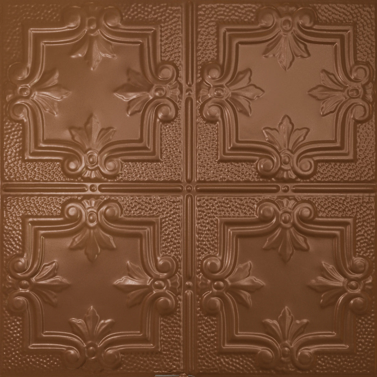 Pattern 116 Traditional Period tin ceiling tile — Classic Copper finish