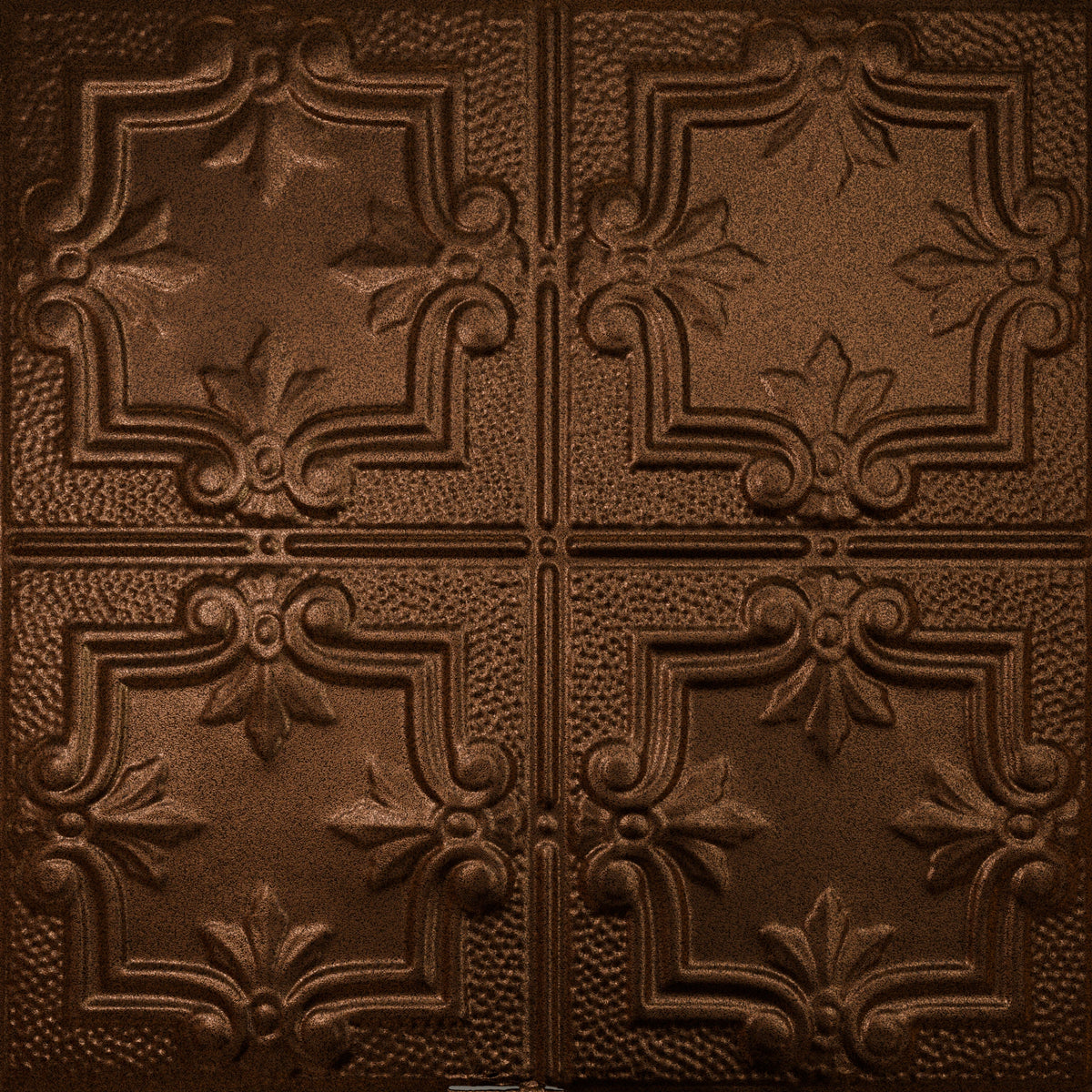 Pattern 116 Traditional Period tin ceiling tile — Copper Vein finish