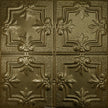 Pattern 116 Traditional Period tin ceiling tile — Gold Vein finish