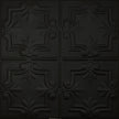 Pattern 116 Traditional Period tin ceiling tile — Matte Black finish