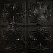 Pattern 116 Traditional Period tin ceiling tile — Mirror Black finish