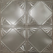 Pattern 118 Classic Four Diamond tin ceiling tile — Aluminum finish