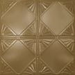Pattern 118 Classic Four Diamond tin ceiling tile — Antique Brass finish