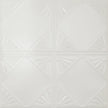 Pattern 118 Classic Four Diamond tin ceiling tile — Antique White finish