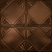 Pattern 118 Classic Four Diamond tin ceiling tile — Copper Vein finish