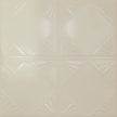 Pattern 118 Classic Four Diamond tin ceiling tile — Crisp Linen finish