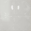 Pattern 118 Classic Four Diamond tin ceiling tile — Gloss White finish