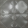 Pattern 118 Classic Four Diamond tin ceiling tile — Gun Metal Grey finish