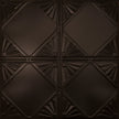 Pattern 118 Classic Four Diamond tin ceiling tile — Maple Bronze finish