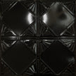 Pattern 118 Classic Four Diamond tin ceiling tile — Mirror Black finish