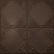 Pattern 118 Classic Four Diamond tin ceiling tile — Oil-Rubbed Bronze finish