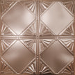 Pattern 118 Classic Four Diamond tin ceiling tile — Penny Pearl finish