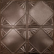 Pattern 118 Classic Four Diamond tin ceiling tile — Penny Vein finish