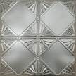 Pattern 118 Classic Four Diamond tin ceiling tile — Silver finish