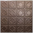 Pattern 119 Classic Mini Diamond tin ceiling tile — Copper Vein finish