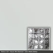 Pattern 119 Classic Mini Diamond tin ceiling tile — Matte White finish