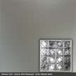 Pattern 119 Classic Mini Diamond tin ceiling tile — Nickel Vein finish