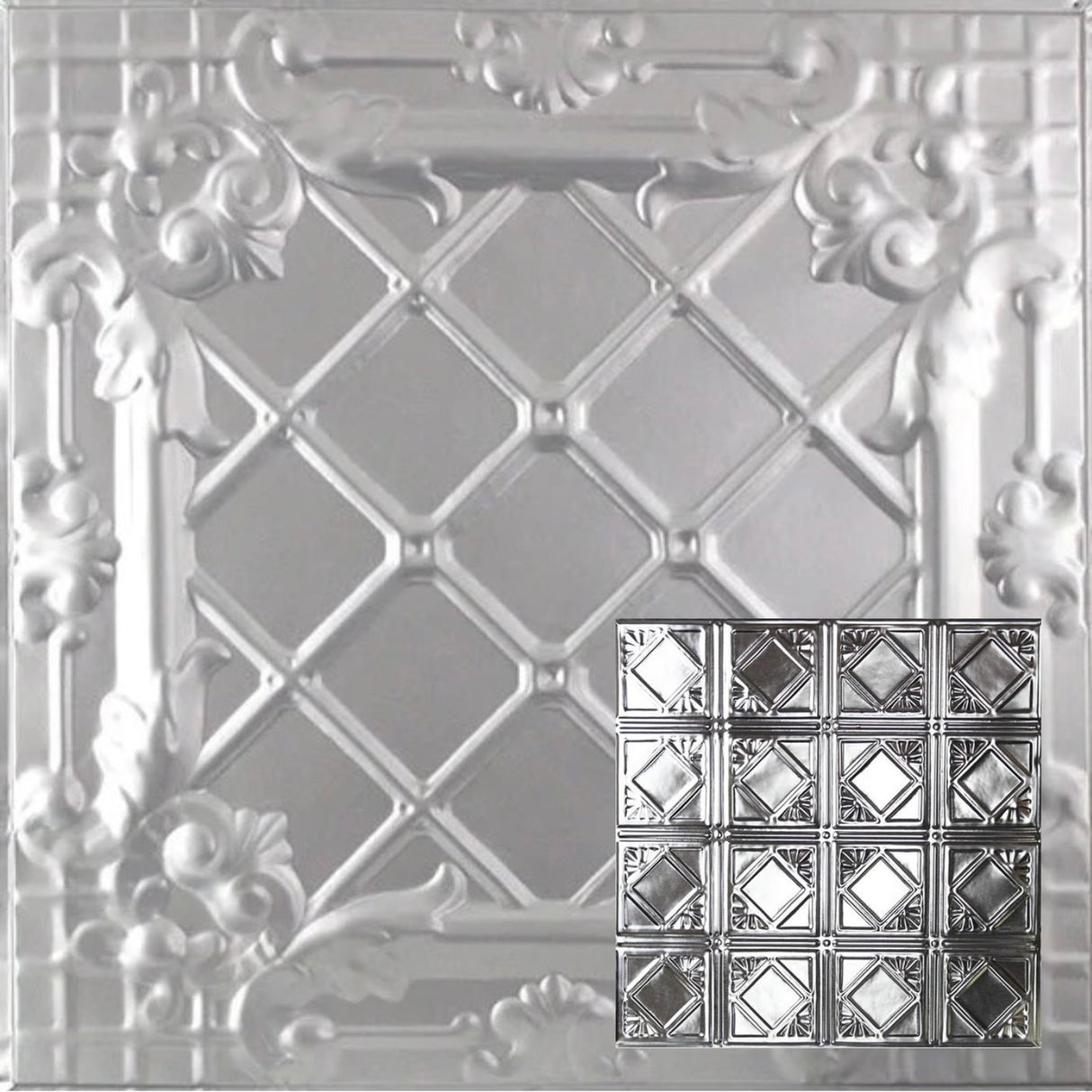 Tin Ceiling Tiles | Pattern 119 | Classic Mini Diamond