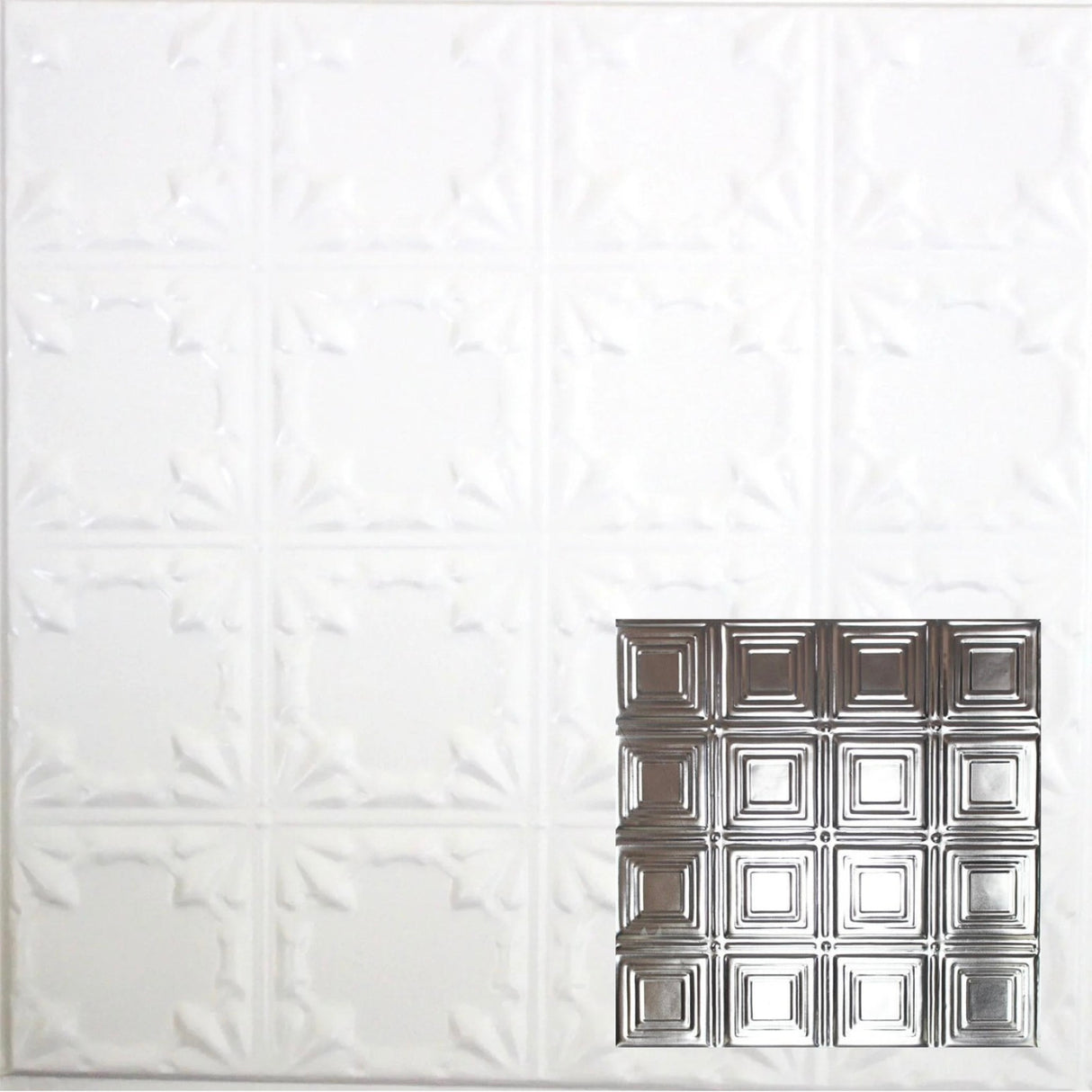 Tin Ceiling Tiles | Pattern 120 | Sixteen Mini Squares