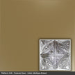 Pattern 124 Forever Eyes tin ceiling tile — Antique Brass finish