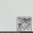 Pattern 124 Forever Eyes tin ceiling tile — Matte White finish