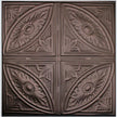 Pattern 124 Forever Eyes tin ceiling tile — Oil-Rubbed Bronze finish