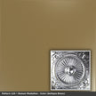 Pattern 126 Roman Medallion tin ceiling tile — Antique Brass finish