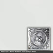 Pattern 126 Roman Medallion tin ceiling tile — Antique White finish