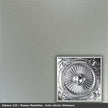 Pattern 126 Roman Medallion tin ceiling tile — Arctic Shimmer finish