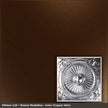Pattern 126 Roman Medallion tin ceiling tile — Copper Vein finish